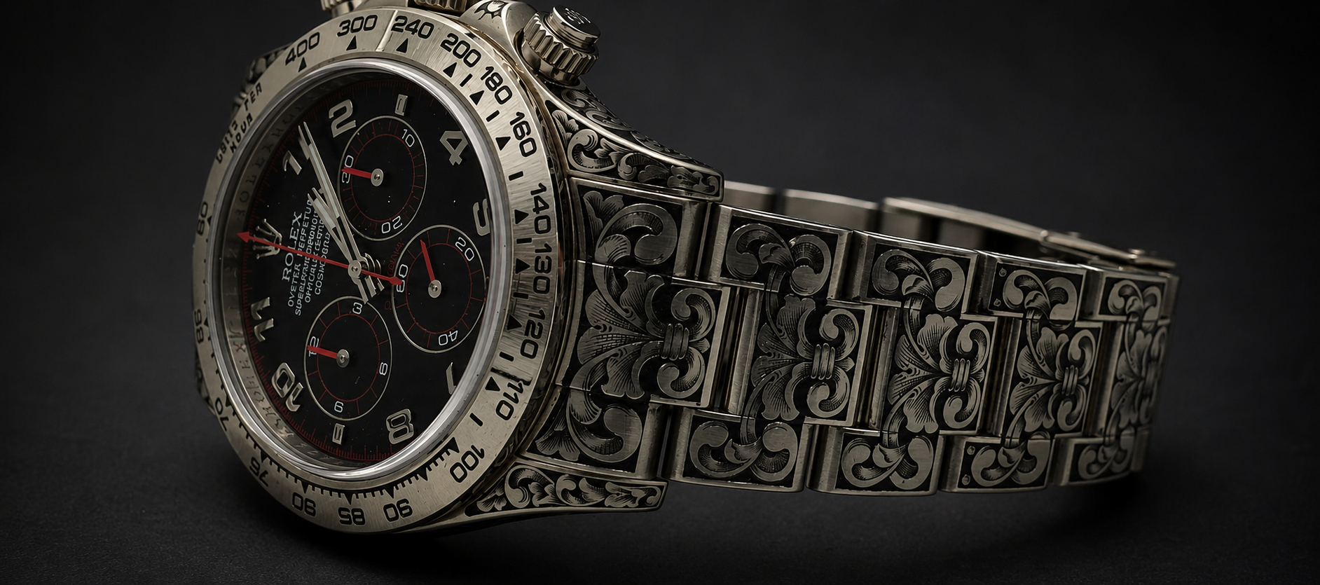 Hand-engraved Rolex Daytona by Mr. Nine