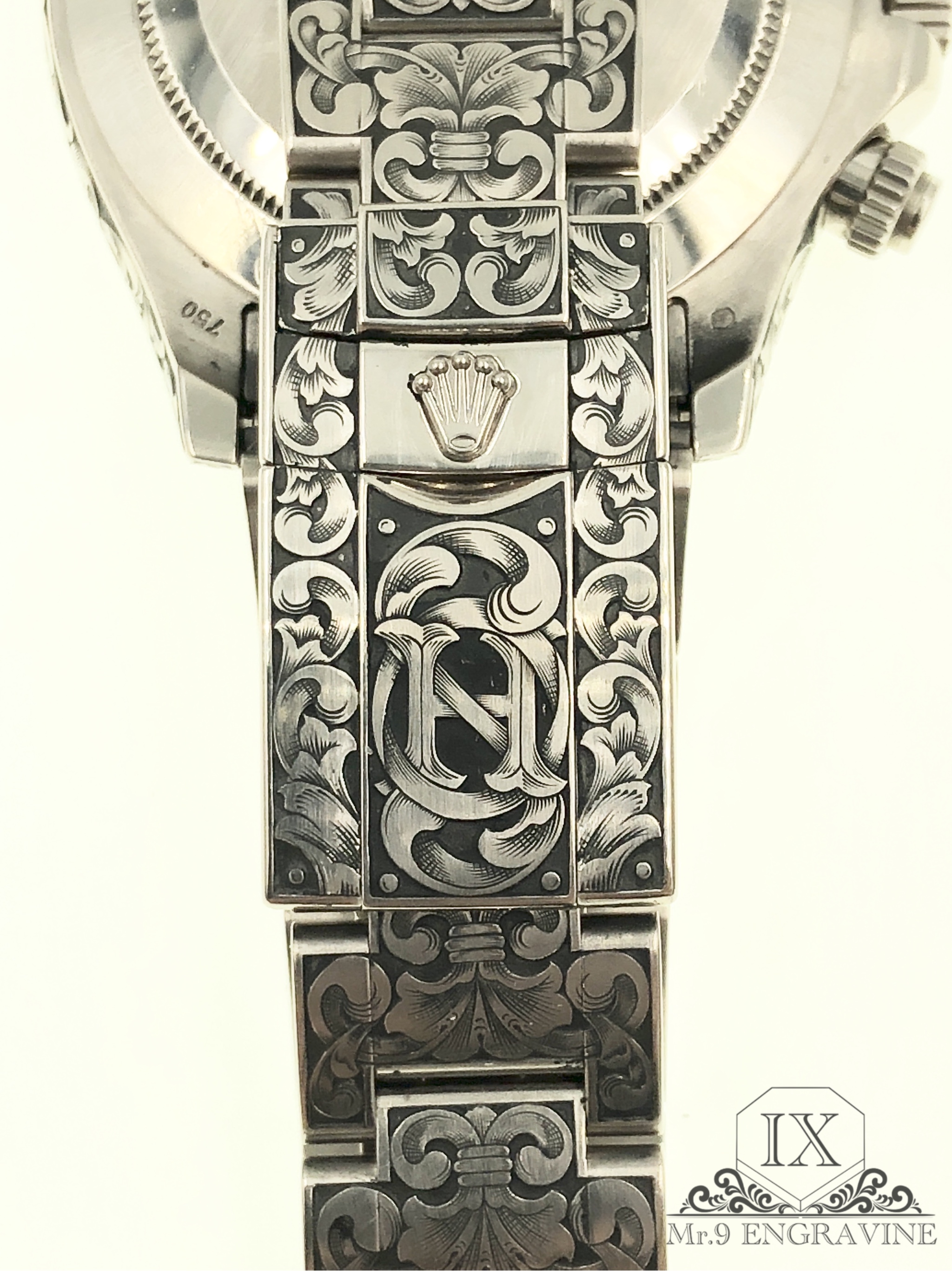 Full Rolex Daytona bracelet engraving